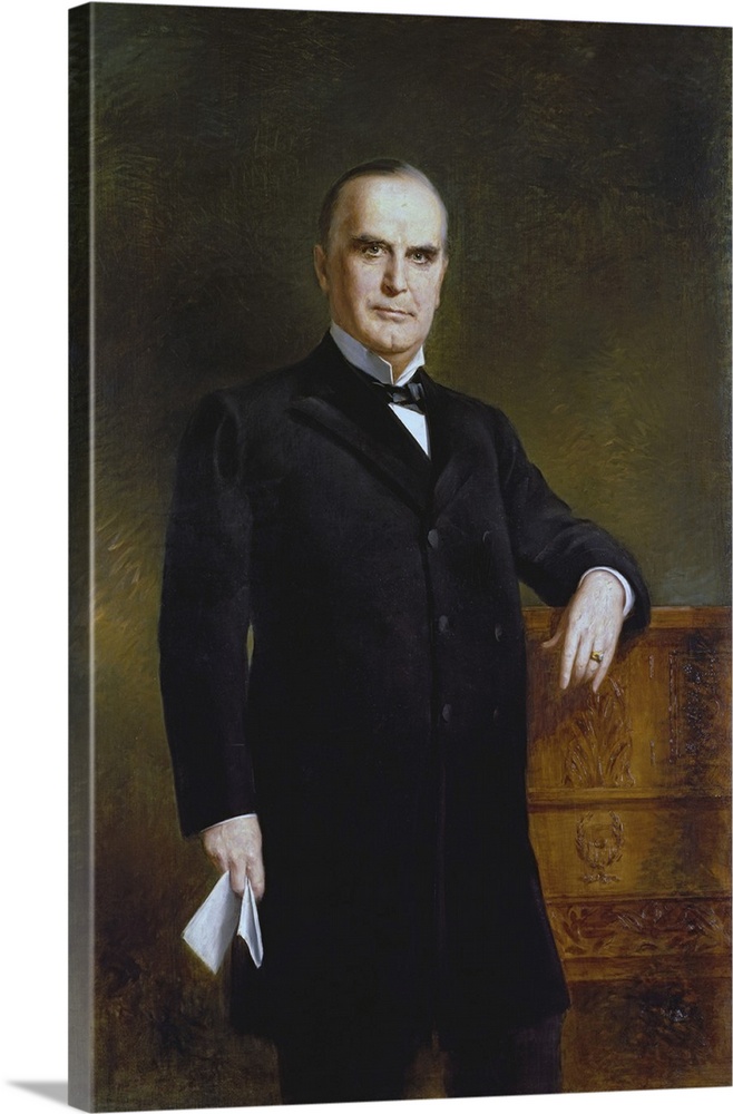 American history painting of President William McKinley.