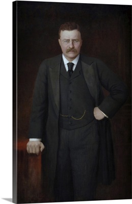 American History Painting Of Theodore Roosevelt During His Term As Governor Of New York