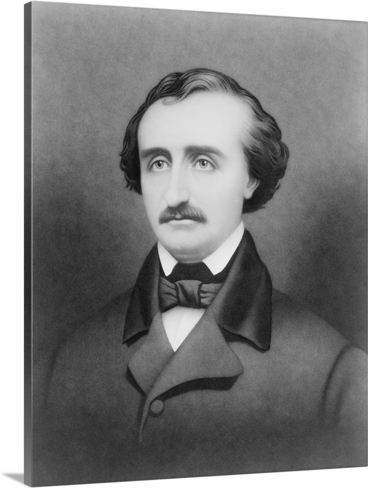 American history portrait of author and poet Edgar Allan Poe.