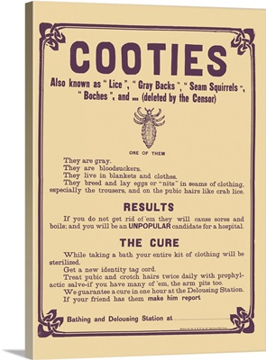 American History Poster Shows A Message Creating Awareness About The Existence Cooties