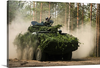 An Armored Vehicle At The Pabrade Training Area, Lithuania