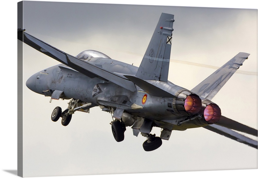 An EF-18 Hornet Of The Spanish Air Force Taking Off