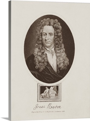 An Engraving Of The Father Of Modern Physics, Sir Isaac Newton