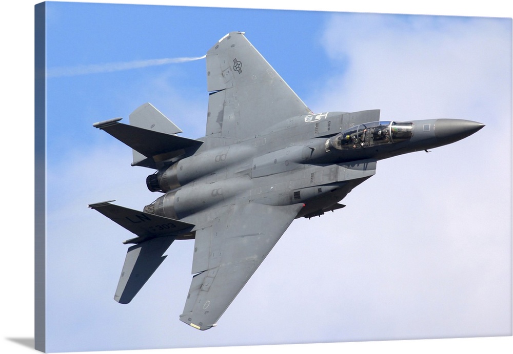 An F-15E Strike Fighter Of The United States Air Force In Flight