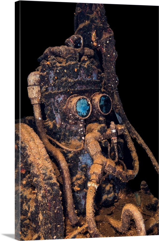 An Iconic Piece Of Machinery Inside The Wreck Of The Fujikawa Maru Wall