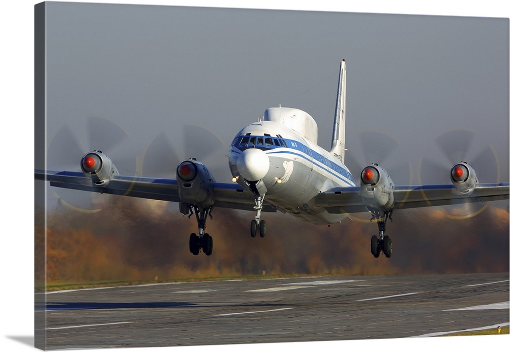 An IL-20RT Communication Aircraft Of The Russian Navy Taking Off