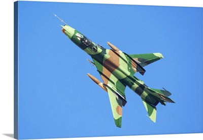 An Islamic Revolutionary Guard Corps (IRGC) Sukhoi Su-22 Fighter Jet