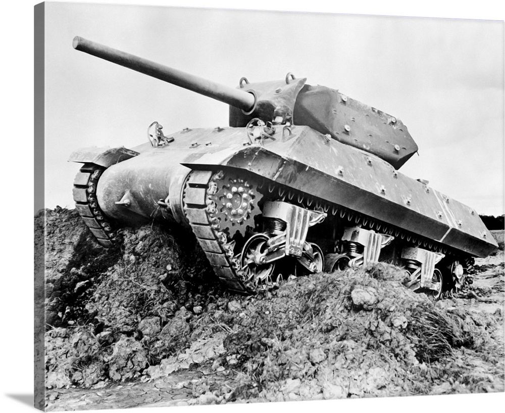 An M-10 tank destroyer, one of the most effective forms of arsenal used by the U.S. Army for land combat during the Second...