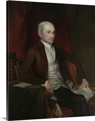 An Oil Painting Of United States Chief Justice John Jay