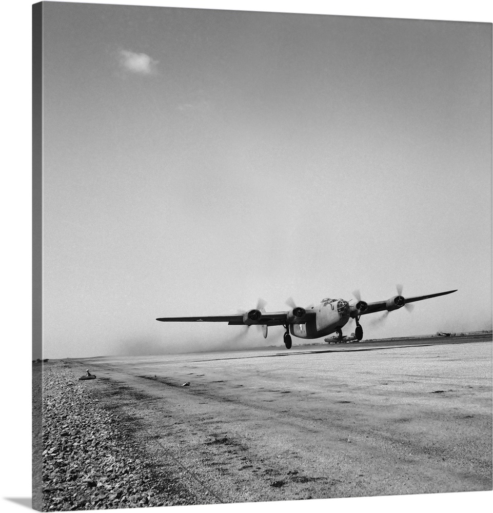 April 1943 - B-24 bombers of the U.S. Army 9th Air Force at their base somewhere in Libya.