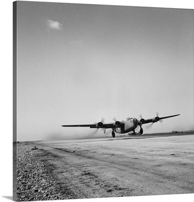 April 1943 - B-24 bombers of the U.S. Army 9th Air Force at their base in Libya.