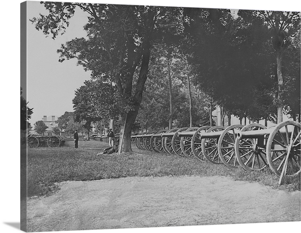 Artillery park during the American Civil War.