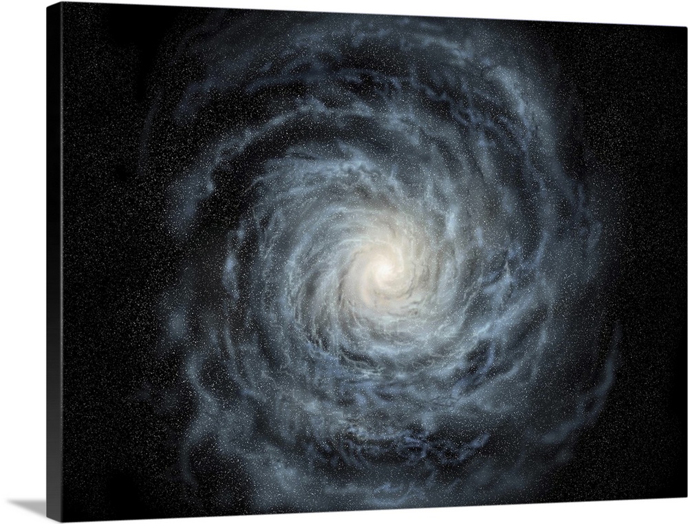 Artist's concept of a face-on view of our galaxy, the Milky Way.
