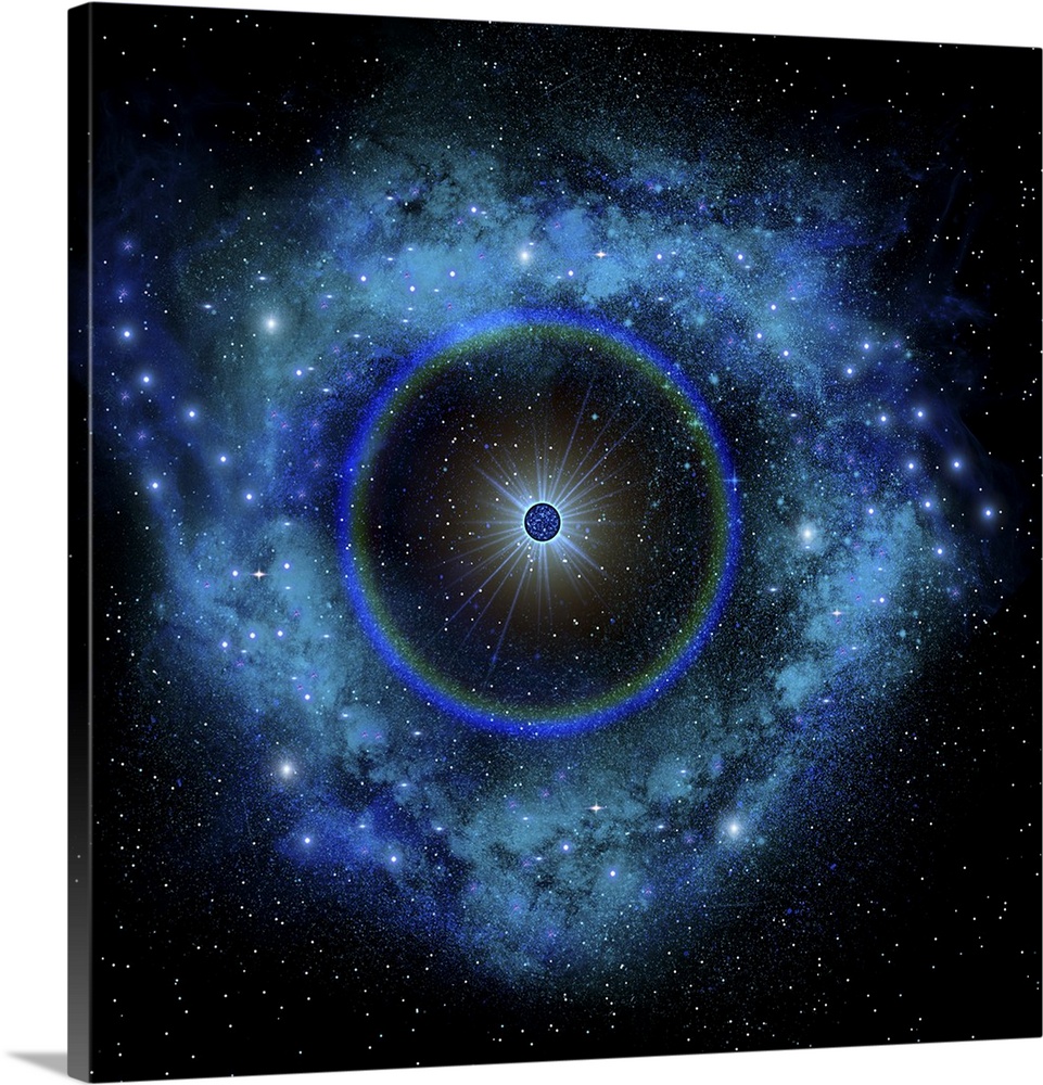 Artist's concept of a supernova explosion.