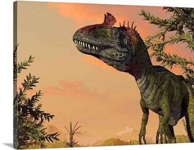 Artist's concept of Cryolophosaurus
