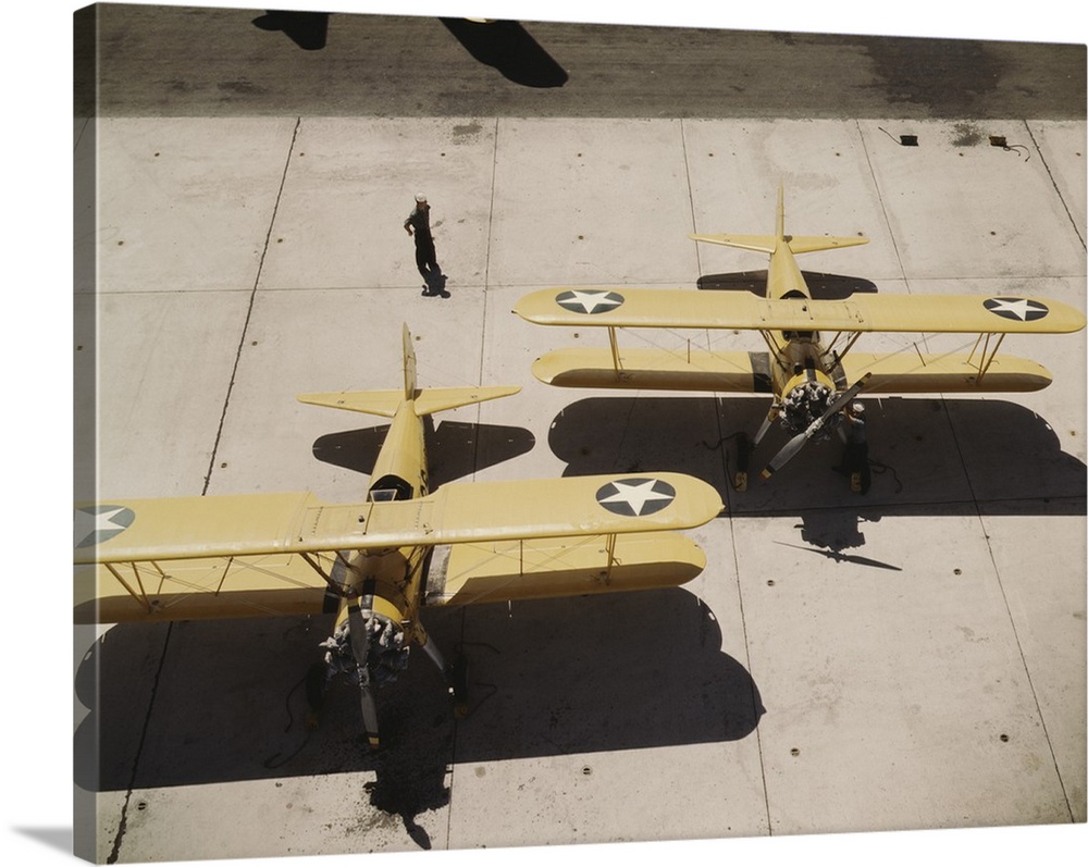 August 1942 - Bi-planes at the Naval Air Base, Corpus Christi, Texas.