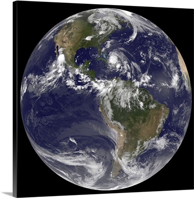 August 24, 2011 - Satellite view of the Full Earth with Hurricane Irene
