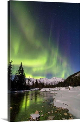Aurora Borealis, Annie Lake Road, Yukon, Canada