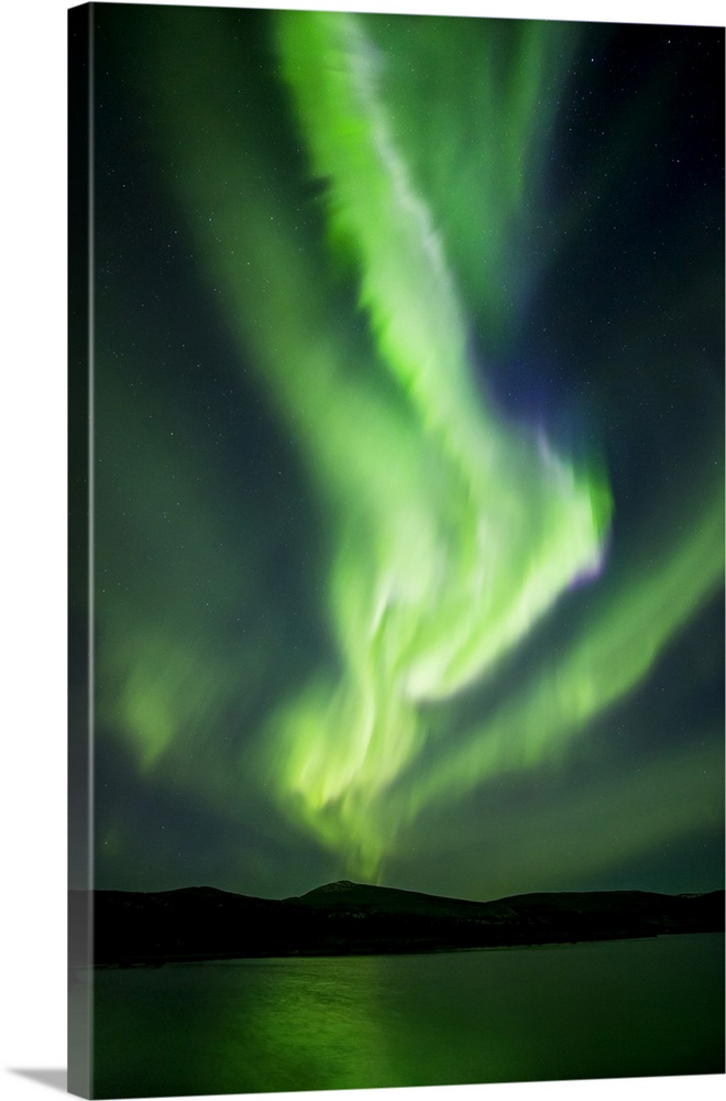 Aurora Borealis, Fish Lake, Whitehorse, Yukon, Canada.