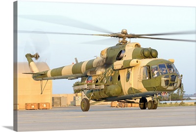 Azerbaijan Air Force Mi-17 helicopter during Exercise Isik 2016, Konya, Turkey.