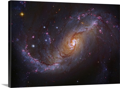 Barred Spiral Galaxy NGC 1672 in Dorado