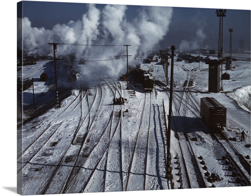 Belt Railway, looking toward the west yard of clearing yard, Chicago 1943.