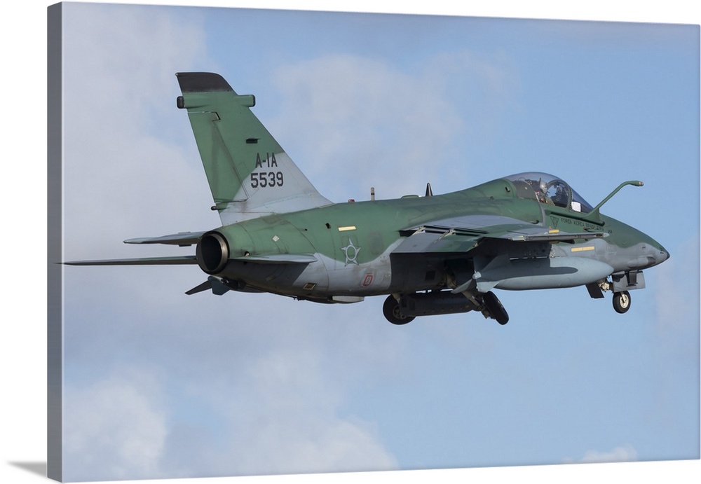 Brazilian Air Force AMX taking off during CRUZEX 2018 in Brazil.