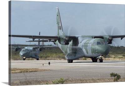 Brazilian Air Force C-295 Transport Aircraft At Natal Air Force Base
