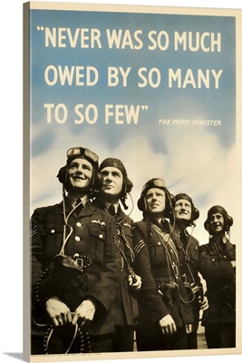 British Military History Poster Featuring Members Of The Royal Air Force
