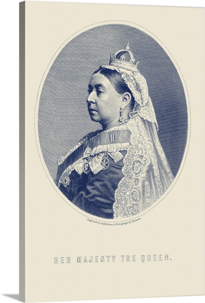 British monarchy portrait of Queen Victoria.
