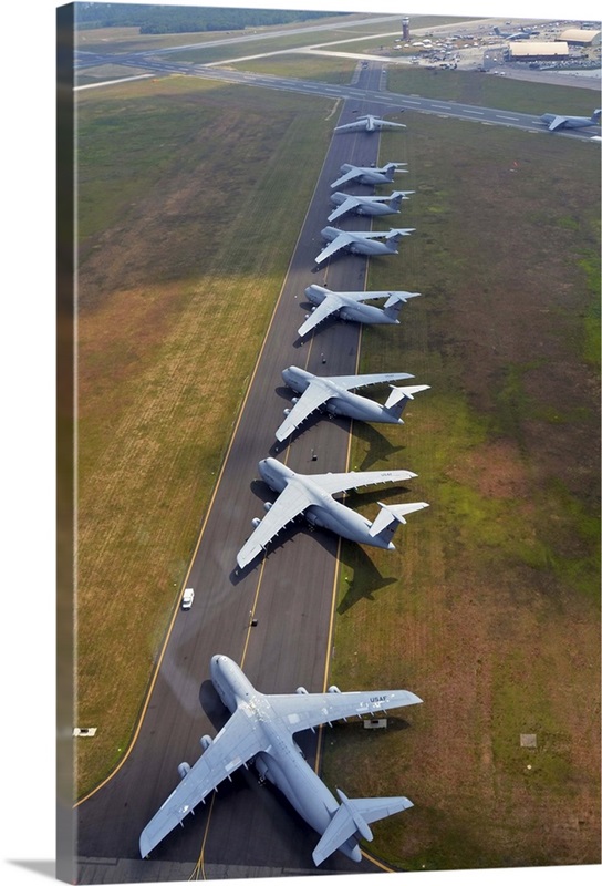 C-5 Galaxies align on the runway Wall Art, Canvas Prints, Framed Prints ...