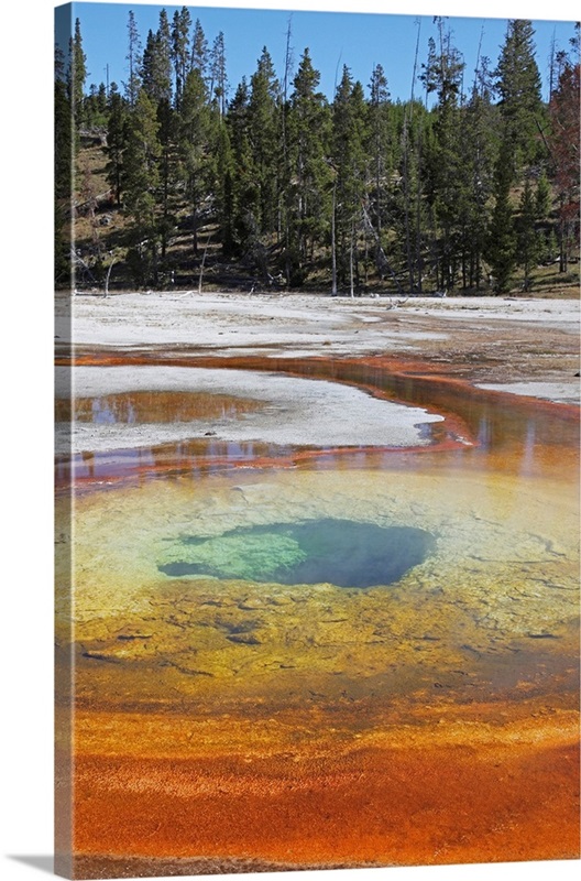 Chromatic Pool Hot Spring, Yellowstone National Park, Wyoming | Great ...