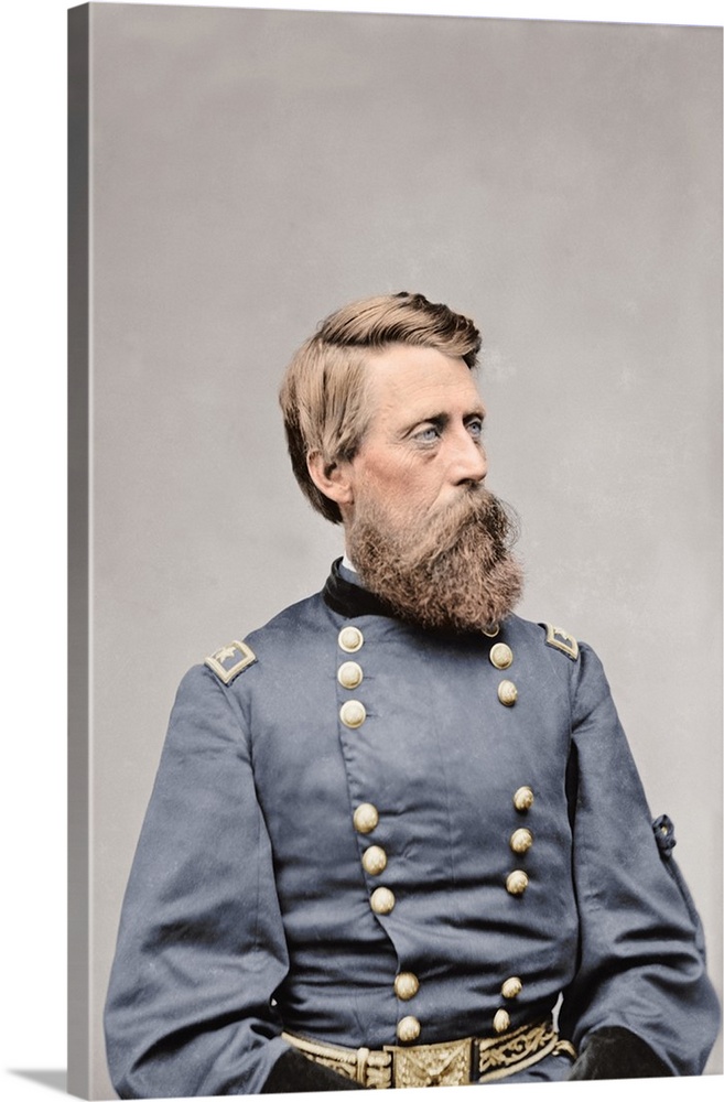 Civil War General Jefferson C. Davis of the Union Army, circa 1860.