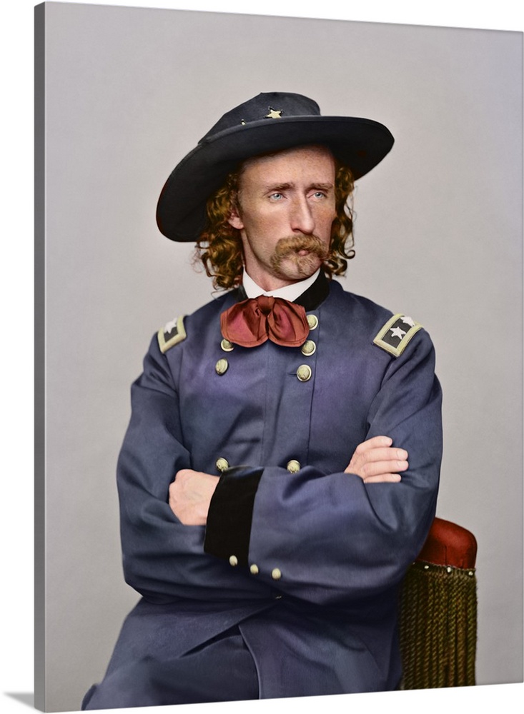 Civil War portrait of Major General George Armstrong Custer.