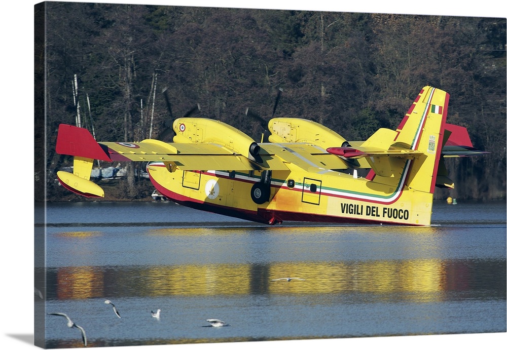 CL-415 Firefighting Aircraft Of Italy's Vigili Del Fuoco
