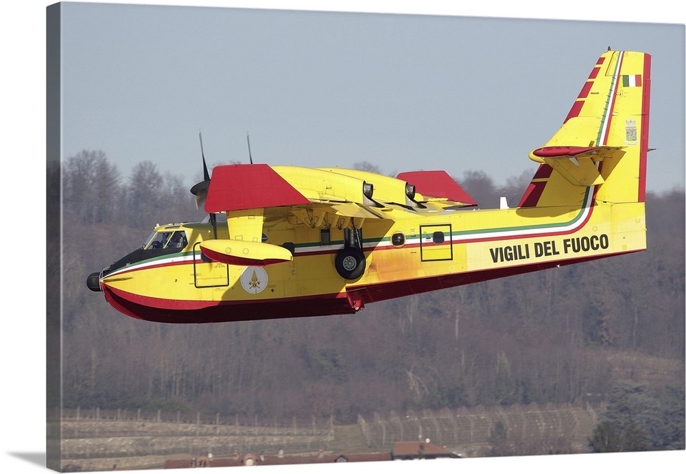 CL-415 Firefighting Aircraft Of Italy's Vigili Del Fuoco