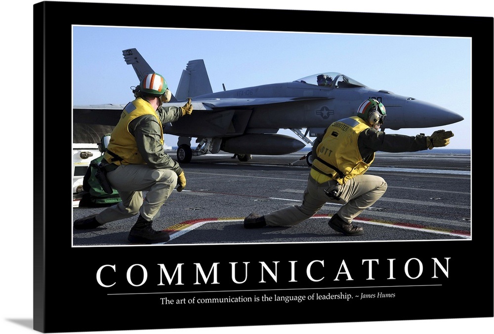 Communication: Inspirational Quote and Motivational Poster Wall Art, Canvas Prints, Framed ...