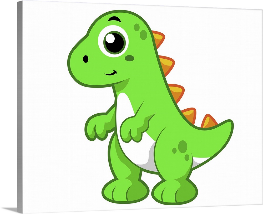 Cute illustration of Tyrannosaurus Rex.