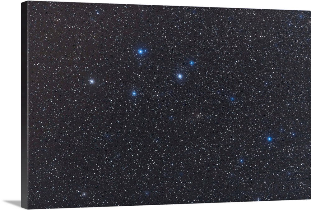 Delphinus constellation on a hazy night.