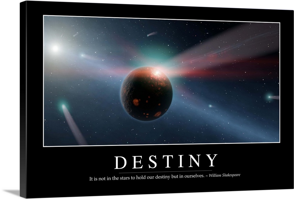 Destiny Inspirational Quote And Motivational Poster Wall Art Canvas Prints Framed Prints Wall Peels Great Big Canvas