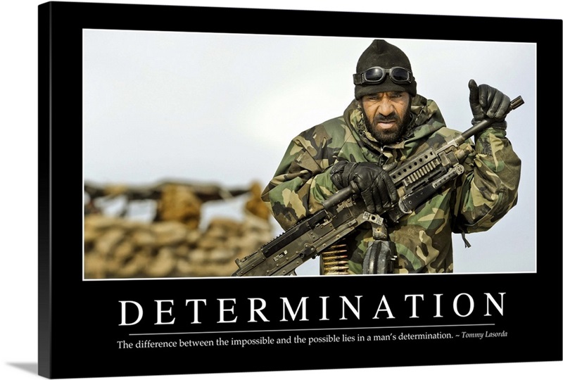 Determination: Inspirational Quote and Motivational Poster | Great Big ...