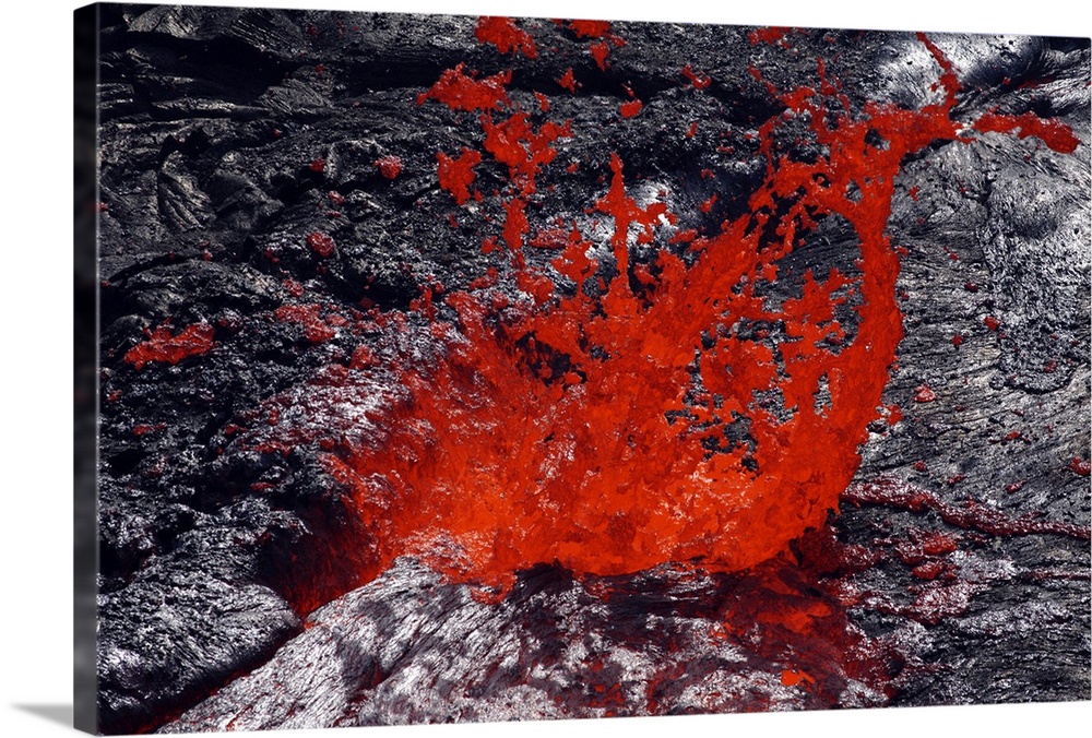 Erta Ale fountaining lava lake Danakil Depression Ethiopia