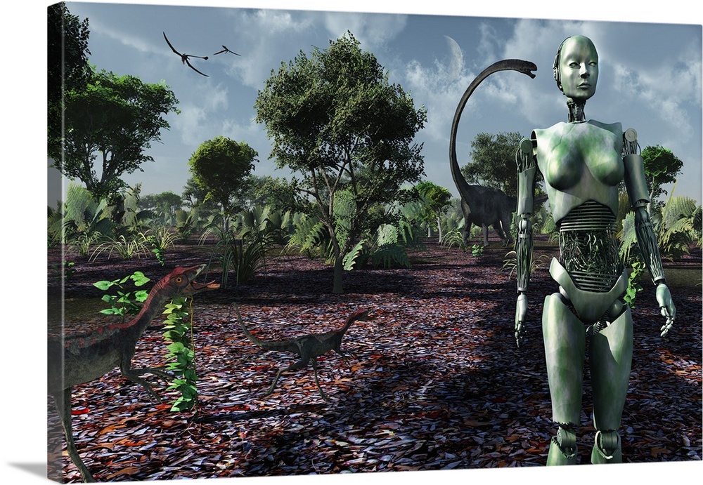 Eve taking a stroll through The Garden of Eden.