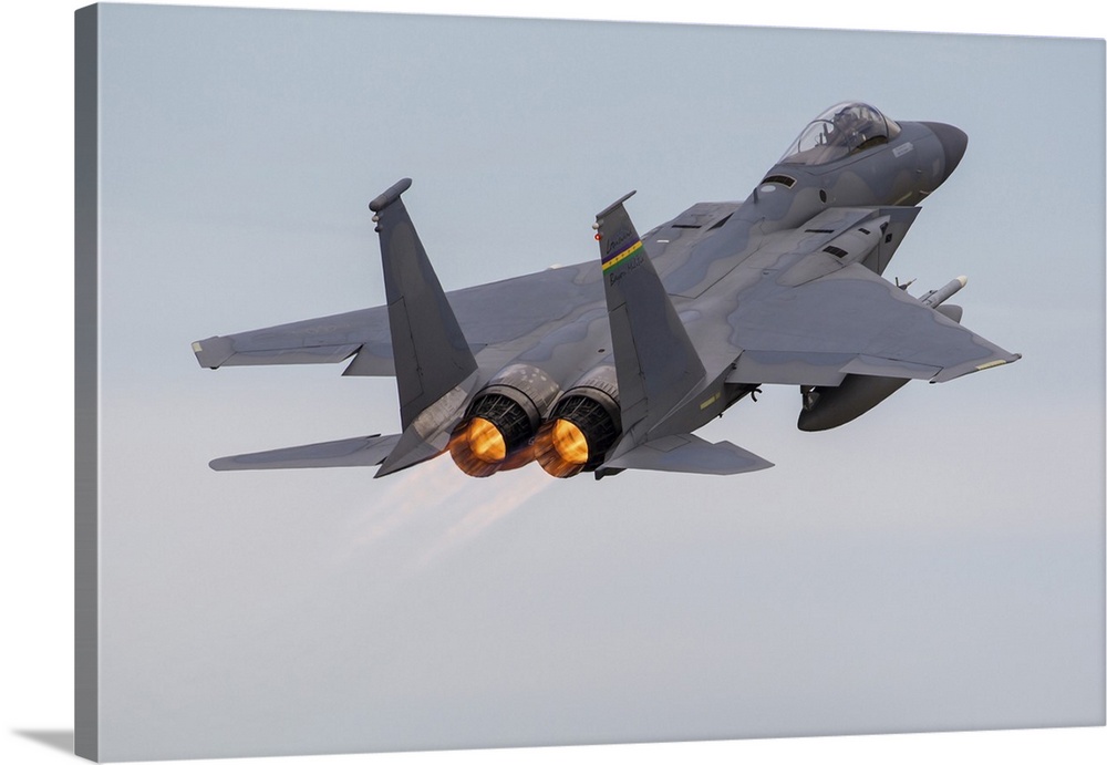 F-15C Of The Louisiana Air National Guard Performs A Spectacular Departure