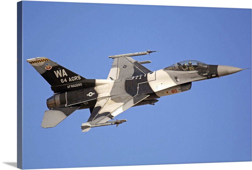 F-16C Fighting Falcon flying over Fallon, Nevada.