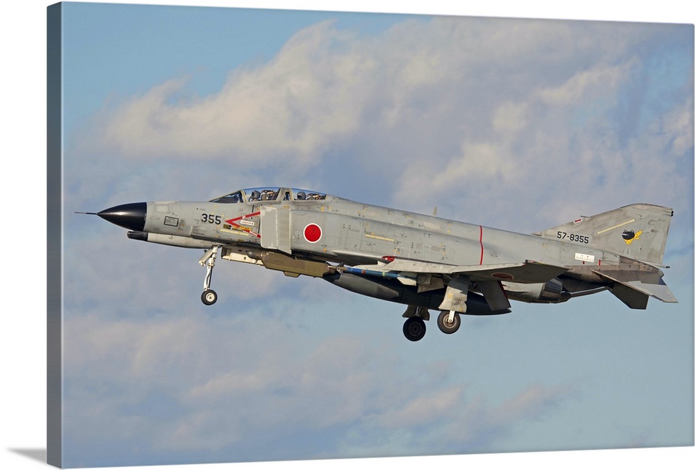 F4-E Phantom of the Japan Air Self-Defense Force flying over Fallon, Nevada..