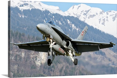 F/A-18 From The Swiss Air Force Landing
