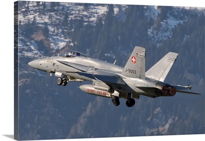 F/A-18 From The Swiss Air Force Taking Off
