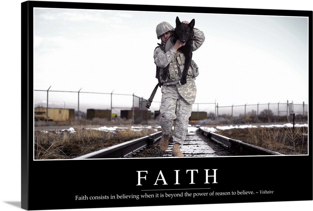 Faith: Inspirational Quote and Motivational Poster