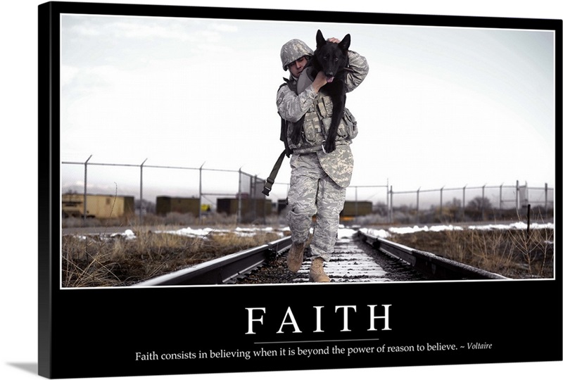 Faith: Inspirational Quote and Motivational Poster | Great Big Canvas